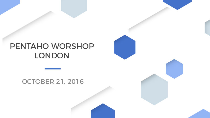 Pentaho Workshop in London