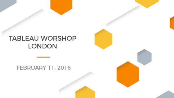 Tableau Worshop in London